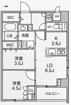 アリビス中野 203 間取り図