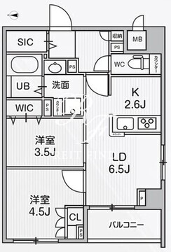 アリビス中野 303 間取り図