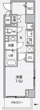 アリビス中野 108 間取り図