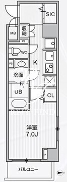 アリビス中野 309 間取り図