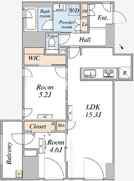ザ　メイフェア 201 間取り図
