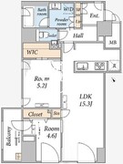 ザ　メイフェア 1401 間取り図 ?>