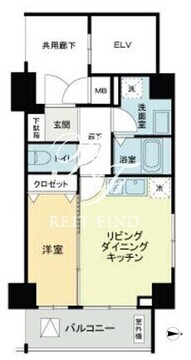 プレセダン板橋本町 801 間取り図