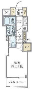 プルミエ市谷薬王寺 502 間取り図