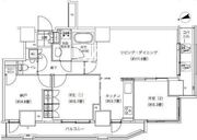 パークキューブ愛宕山タワー 1102 間取り図