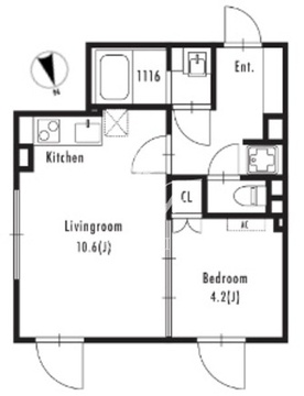 グランパセオ市谷仲之町 301 間取り図