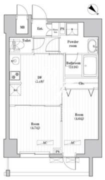 クレアティフ押上 201 間取り図