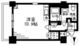レジディア麻布十番2 205 間取り図