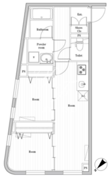 エディット文京千石2 201 間取り図