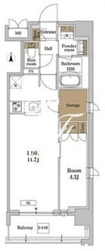 ＲＪＲプレシア蒲田 301 間取り図