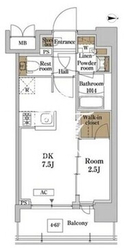 ＲＪＲプレシア蒲田 317 間取り図