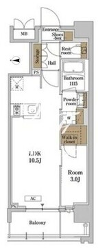 ＲＪＲプレシア蒲田 309 間取り図