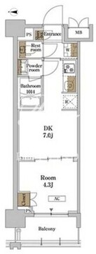 ＲＪＲプレシア蒲田 512 間取り図