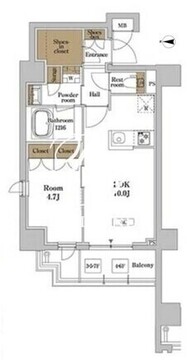 ＲＪＲプレシア蒲田 515 間取り図