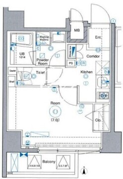 メイクスデザイン王子神谷 803 間取り図