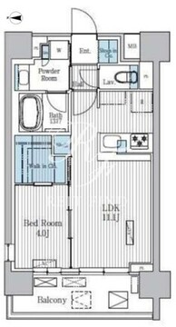 テラ蚕糸の森 401 間取り図
