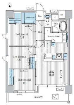テラ蚕糸の森 306 間取り図