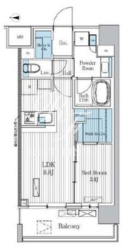 テラ蚕糸の森 305 間取り図