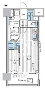 テラ蚕糸の森 802 間取り図