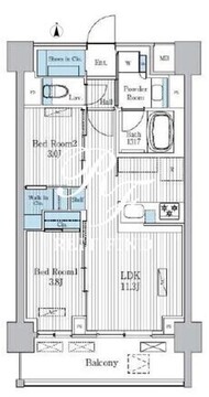 テラ蚕糸の森 707 間取り図