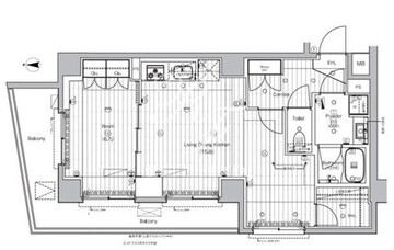 プレミアムキューブ王子神谷 101 間取り図