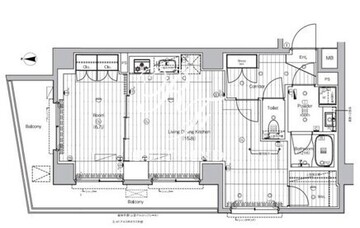 プレミアムキューブ王子神谷 201 間取り図