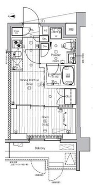 プレミアムキューブ王子神谷 103 間取り図