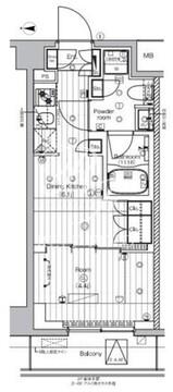 プレミアムキューブ王子神谷 605 間取り図