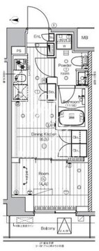 プレミアムキューブ王子神谷 603 間取り図