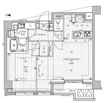 プレミアムキューブ王子神谷 602 間取り図
