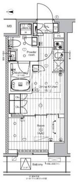 プレミアムキューブ王子神谷 405 間取り図
