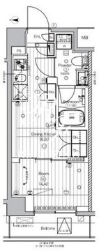 プレミアムキューブ王子神谷 404 間取り図