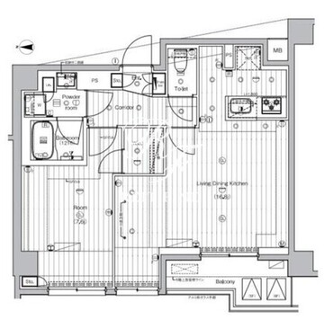 プレミアムキューブ王子神谷 502 間取り図