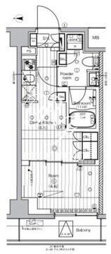 プレミアムキューブ王子神谷 408 間取り図