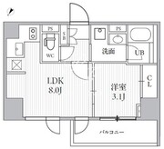 シーズンフラッツ大井町 S-307 間取り図