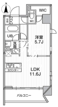プライマルタワー錦糸町 203 間取り図