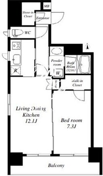 アリュージュ両国 903 間取り図