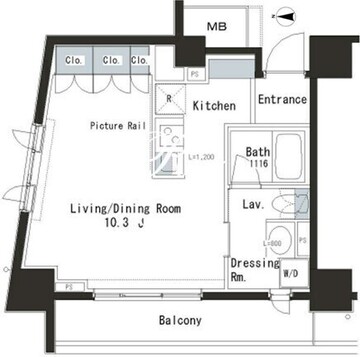 パークアクシス本郷の杜 701 間取り図