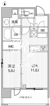 シーズンフラッツ新御徒町イースト 1003 間取り図