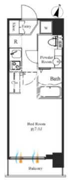 グランパセオ神田駅前 203 間取り図