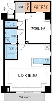 NTPRレジデンス鷹番 108 間取り図
