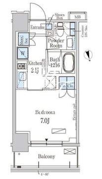 パークアクシス大森 605 間取り図