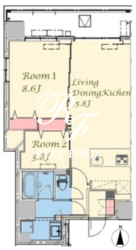 スプランディッド上野ノース 602 間取り図