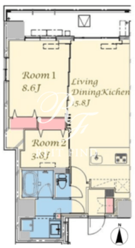 スプランディッド上野ノース 302 間取り図