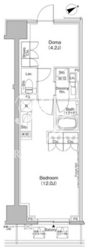 ザ・パークハビオ日本橋茅場町 302 間取り図