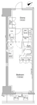 ザ・パークハビオ日本橋茅場町 802 間取り図