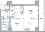 ルフォンリヴェント清澄白河 903 間取り図 ?>