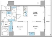 ルフォンリヴェント清澄白河 803 間取り図 ?>