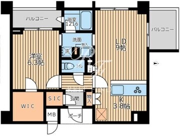 シティスパイア池上 201 間取り図