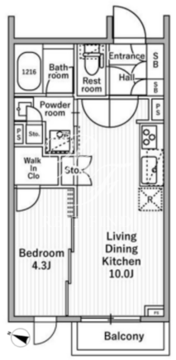 nido本蓮沼 104 間取り図